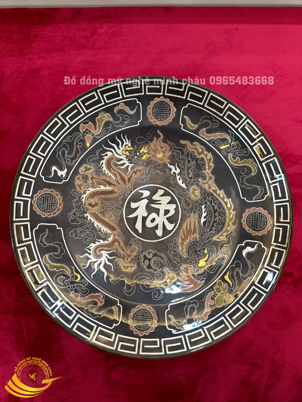 Mâm bồng khảm ngũ sắc